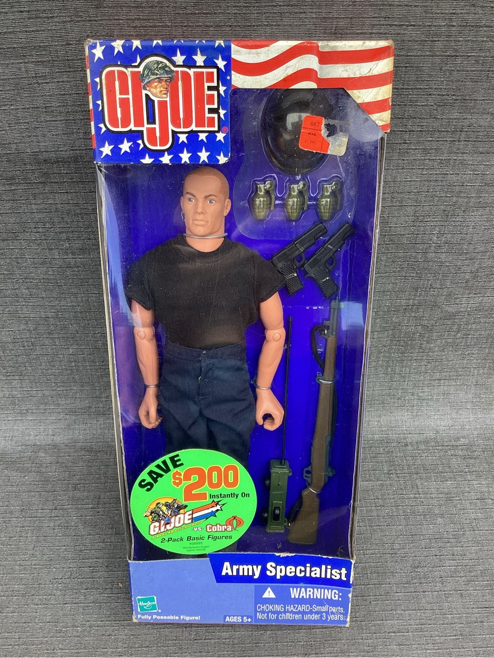 GI Joe Army Specialist Action Figure -🖤Black Shirt/Navy Pants!